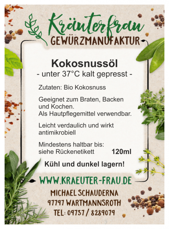 Kokosnussöl - 120ml